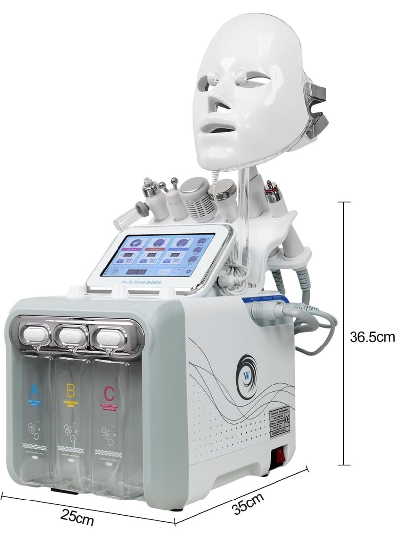 Meishida 7 in 1 Hydrogen-Oxygen Facial Machine Hydra Face Care Device for Skin Moisturizing Vacuum Deeping Cleaning Skin Instrument - Image 4